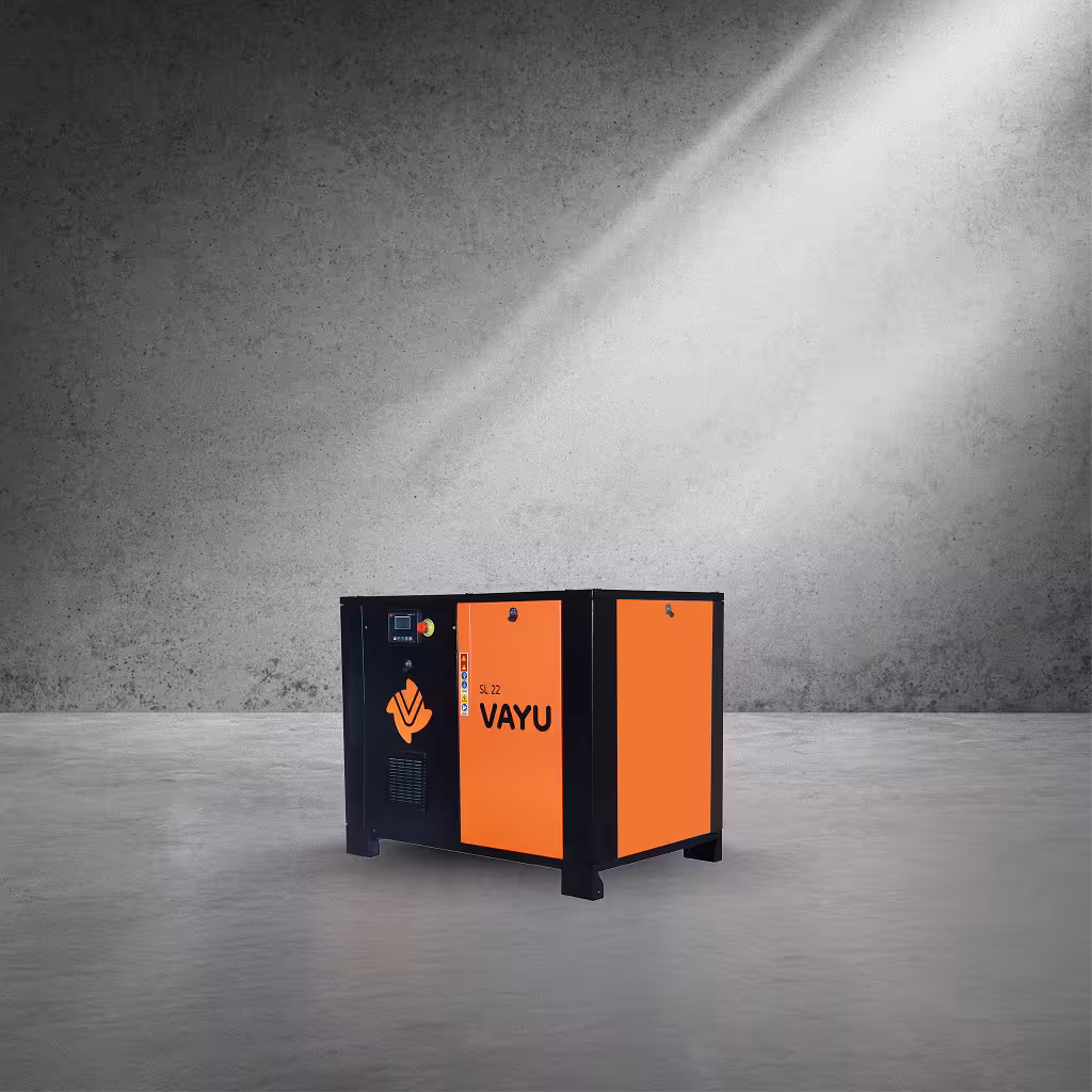 Variable-speed VAYU screw compressor